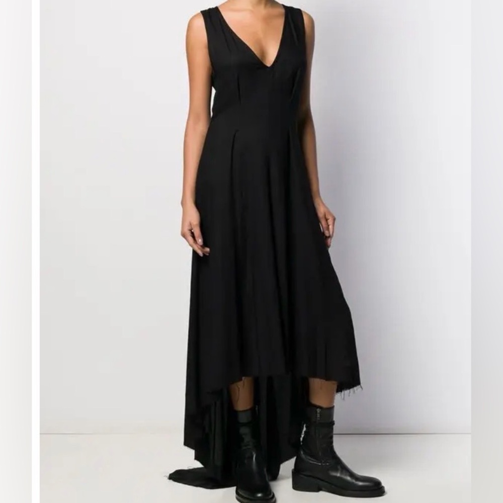 Ann Demeulemeester Black Silk Blend Hi-lo
Hem Maxi Dress(Size 40) - Picture 3 of 10